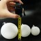 4E's Novelty White Snowball Ornaments Set of 12, Large 3.15" Iridescent Shatterproof Glitter Balls for Christmas Tree, Winter Decor, Pre-Strung White Holiday Ornaments